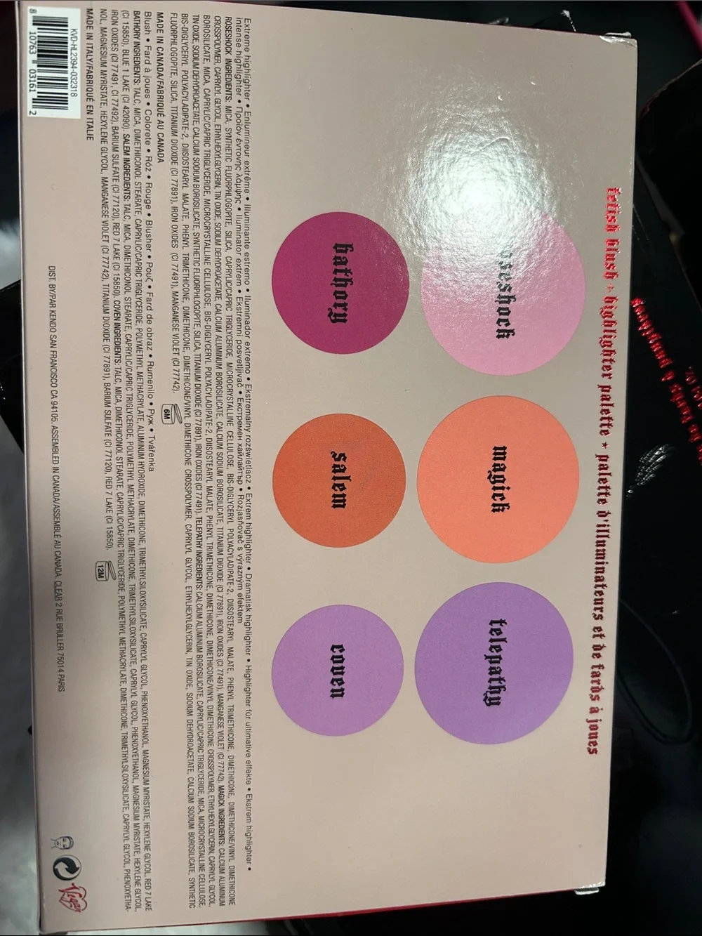KVD Vegan Beauty Fetish Blush + Highlighter Palette - Blush Pink